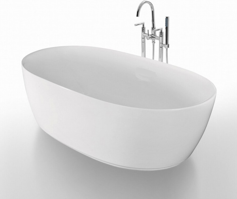 Bathlife Kylpyamme Ideal Oval, 1600 mm, valkoinen