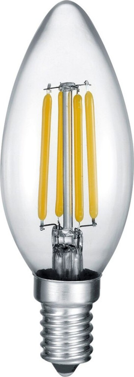 Trio LED-lamppu E14, filament, kynttiläkupu, 4W, 400lm, 3000K