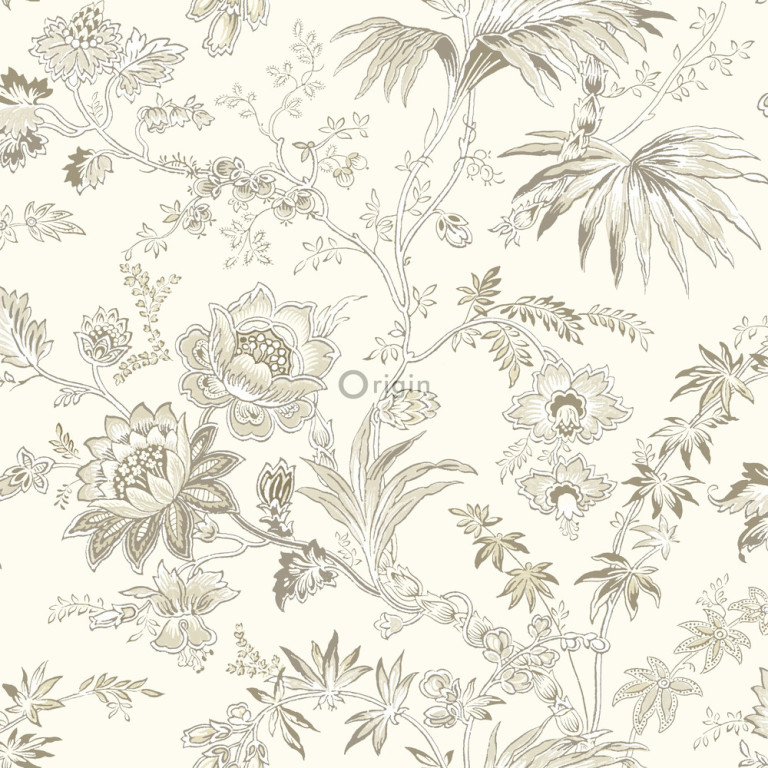 Origin Bloomingdale 326124 flowers beige non-woven tapetti