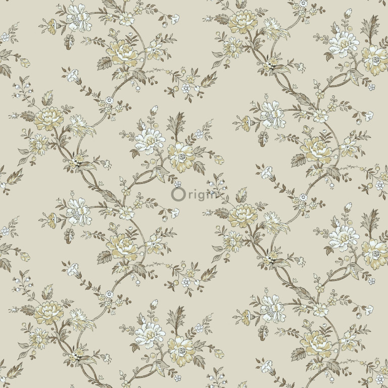 Origin Bloomingdale 326130 flowers beige non-woven tapetti