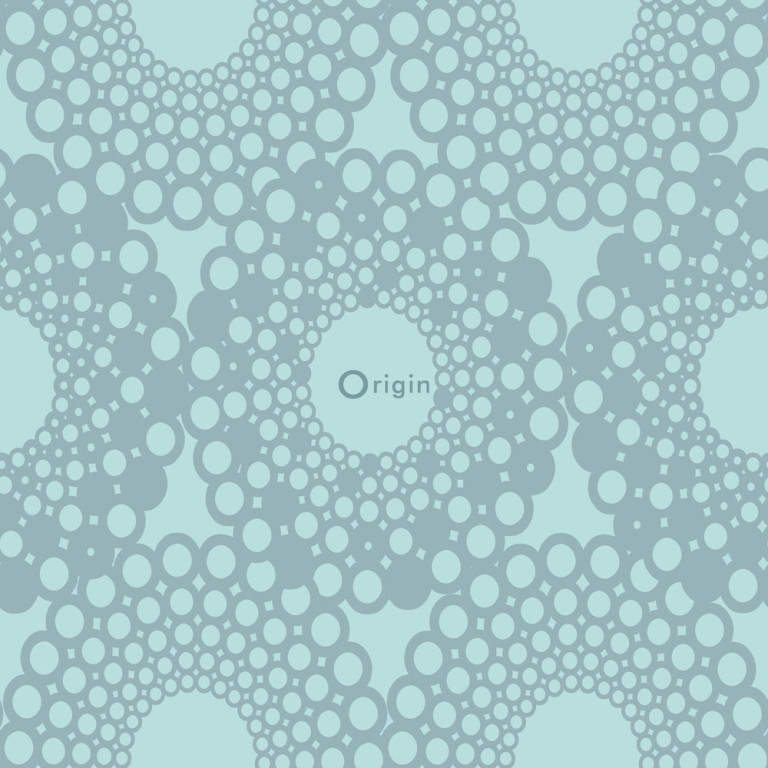 Origin Ouverture 345938 graphical shape merenvihreä non-woven tapetti