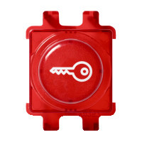Painike Schneider Electric Renova, avain-symboli, punainen