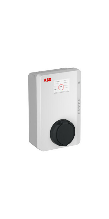 Sähköauton latausasema ABB Terra AC W11-T-RD-M-0 wallbox, Type2, 11kW (3x16A), MID sertifioitu näytöllä, RFID
