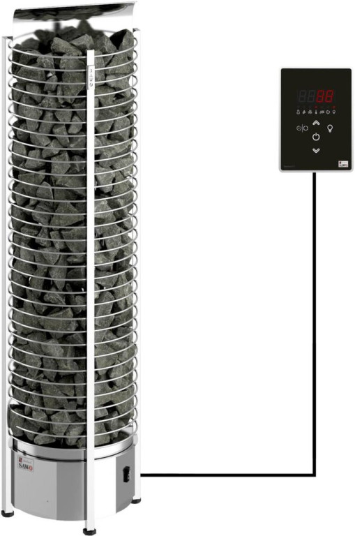 Sawo Sähkökiuas Tower Wall Ni2 6kW 5-8m³ erillinen ohjaus