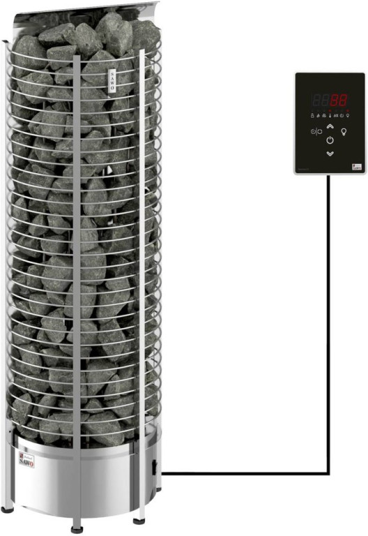 Sawo Sähkökiuas Tower Wall Ni2 8kW 7-13m³ erillinen ohjaus
