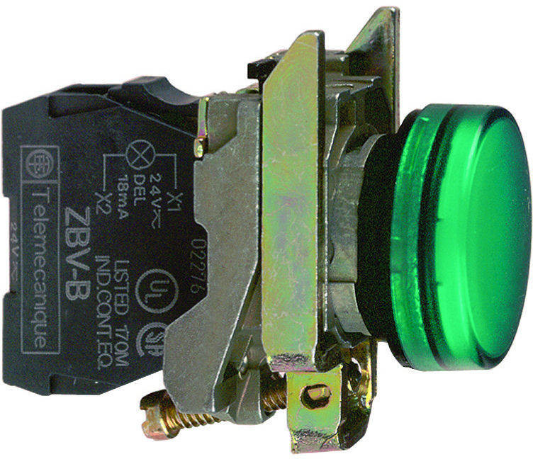 Schneider Electric LED-merkkivalo 230VAC XB4BVM3 vihreä