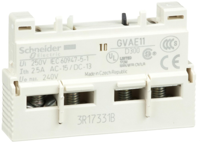 Schneider Electric TeSys apukosketin 1s+1a GVAE11