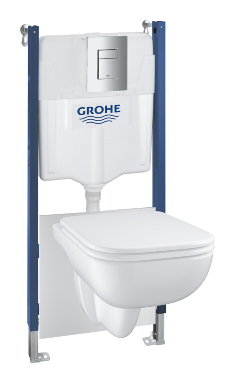 Seinä-WC-järjestelmä Grohe Solido Compact 5-IN-1, valkoinen