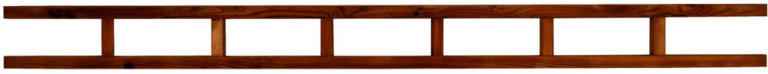 Tammiston Puu Aitaelementti Kartanokoriste 1800x150 mm koristeristikko ruskea A97R