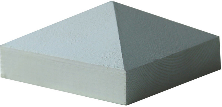 Tammiston Puu Tolpanhattu valkoinen pyramidi 70x70mm tolpalle K3870V