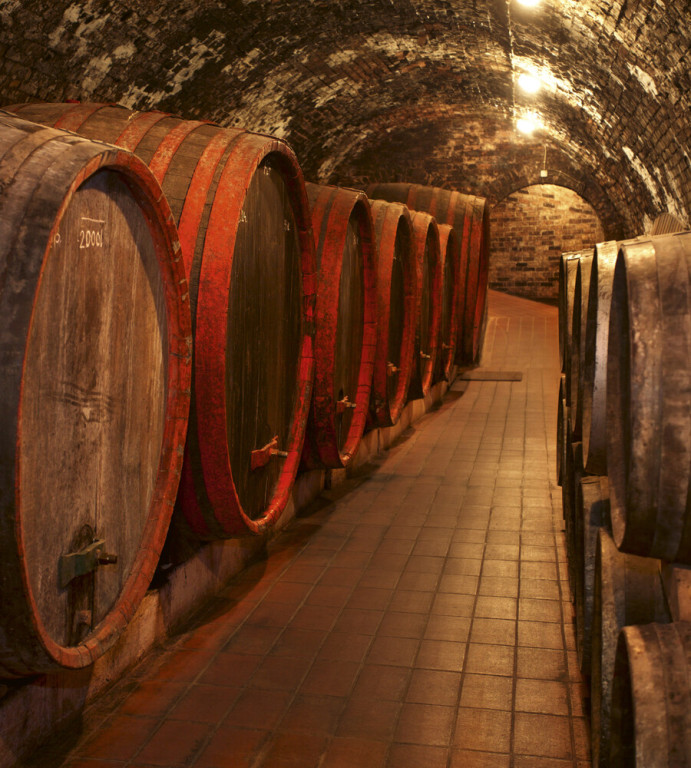 Dimex Kuvatapetti Wine Barrels 225x250cm