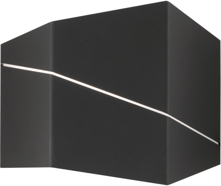 Trio LED-seinävalaisin Zorro 145x180x65mm mattamusta