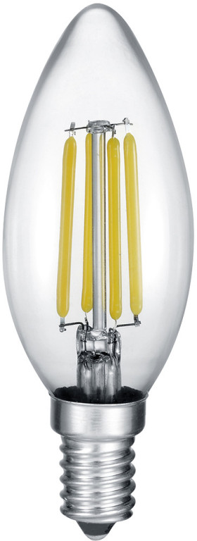 Trio LED-lamppu E14 filament kynttiläkupu 4W 470lm 2700K 3-portainen himmennys