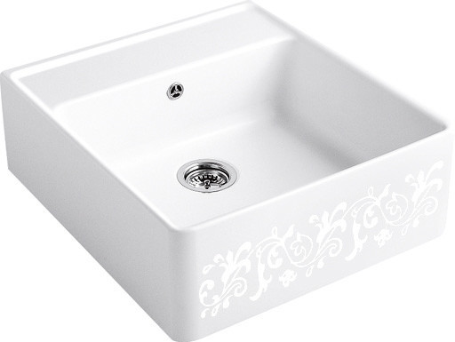 Villeroy & Boch Keittiöallas Butler Sink 60 White Pearl koristekuvio CeramicPlus