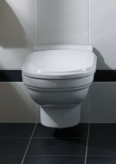 Villeroy & Boch Seinä-WC Ceramicplus-pinnoitteella Hommage 6661 370x600mm Valkoinen Alpin + istuinkansi
