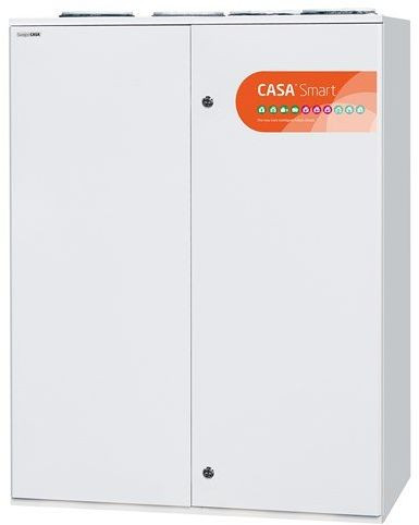 Swegon Ilmanvaihtokone Casa W9 Smart RH alle 450m2 50-230l/s kosteutusautomatiikka eri kätisyyksiä